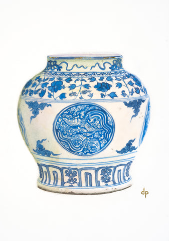 Chinese Wine Jar from Ming Dynasty