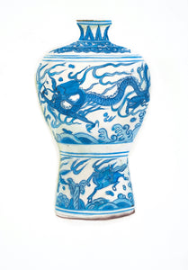 Meiping Shaped Jar with Dragon and Horse